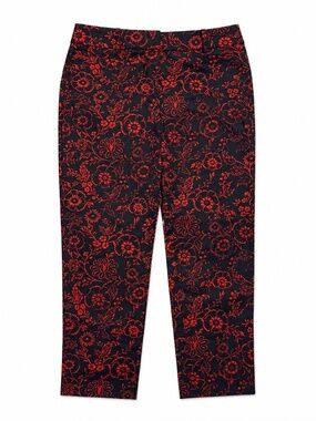 Ann Taylor LOFT Julie Fit Riviera Cropped Floral Pants Size 6